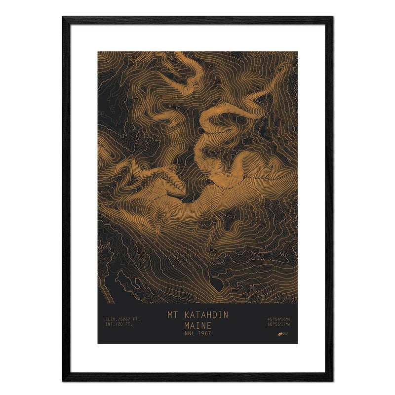 Mount Katahdin, Maine - Muir Way - TOPO Series