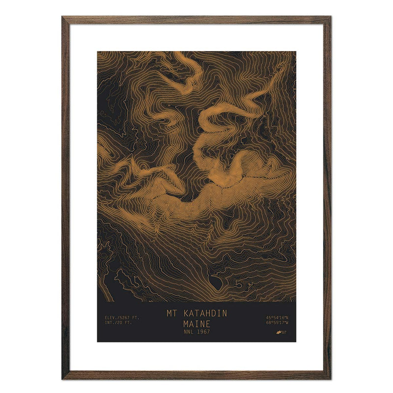 Mount Katahdin, Maine - Muir Way - TOPO Series