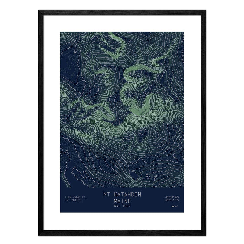 Mount Katahdin, Maine - Muir Way - TOPO Series