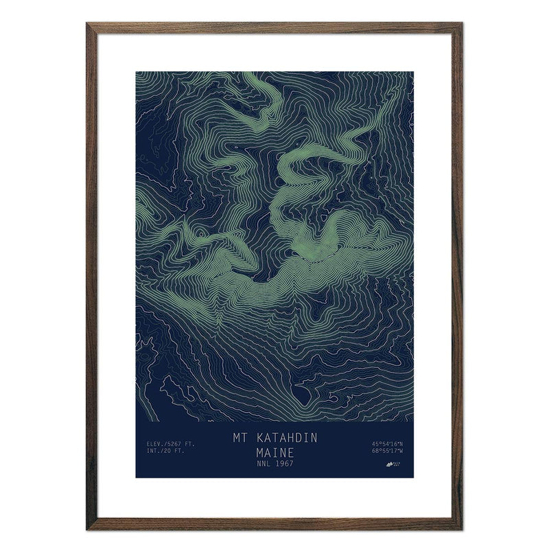 Mount Katahdin, Maine - Muir Way - TOPO Series