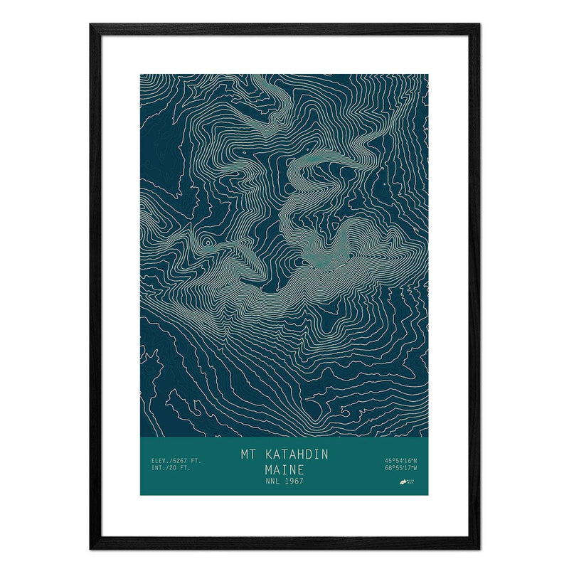 Mount Katahdin, Maine - Muir Way - TOPO Series