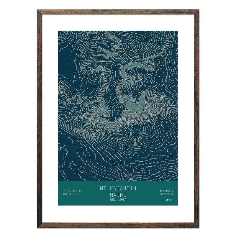 Mount Katahdin, Maine - Muir Way - TOPO Series