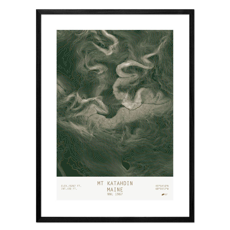 Mount Katahdin, Maine - Muir Way - TOPO Series