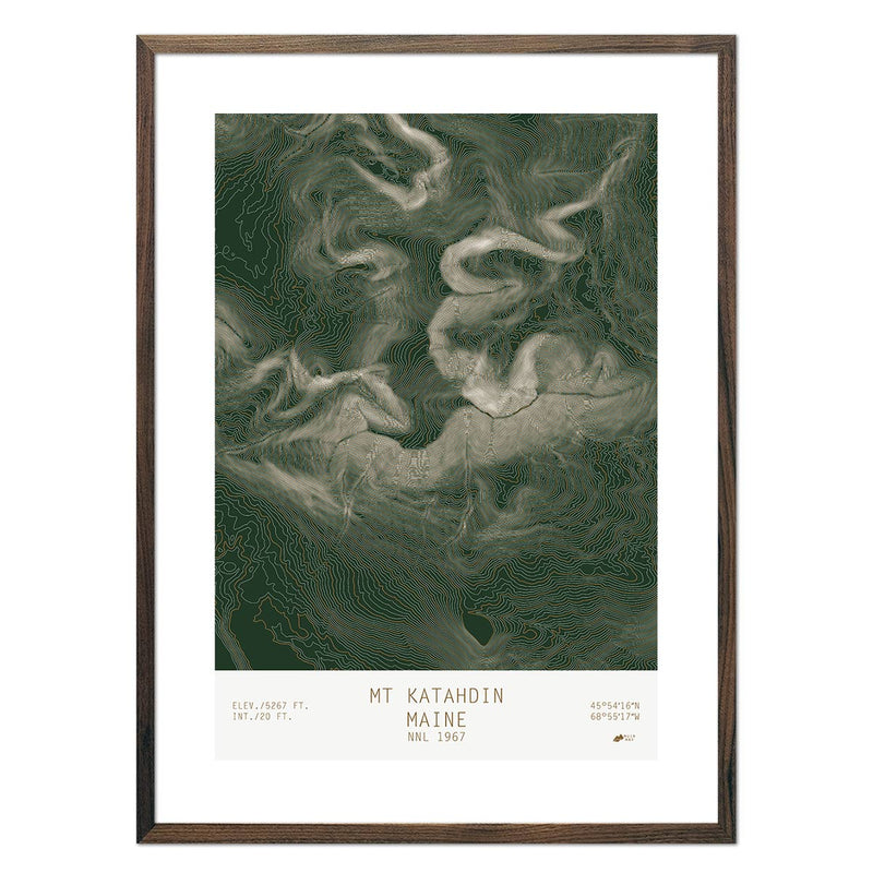 Mount Katahdin, Maine - Muir Way - TOPO Series