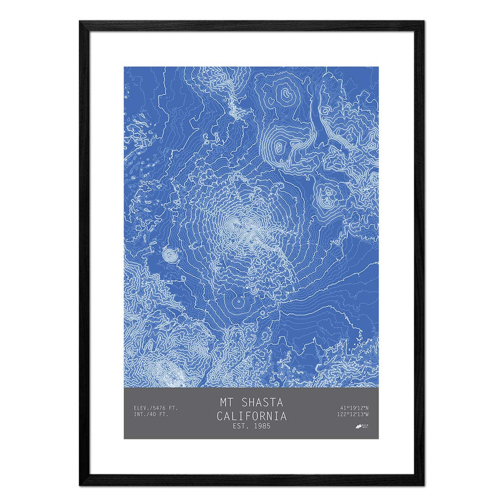 Mt. Shasta, California-TOPO Series Map – Muir Way