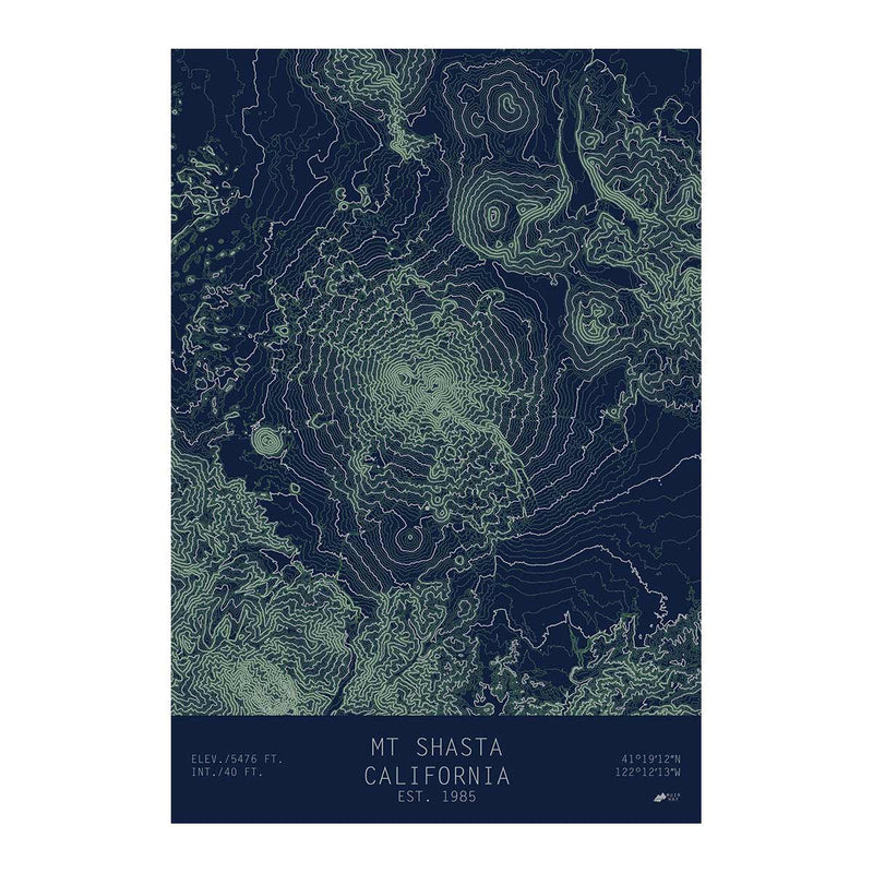 Mount Shasta, California - Muir Way - TOPO Series