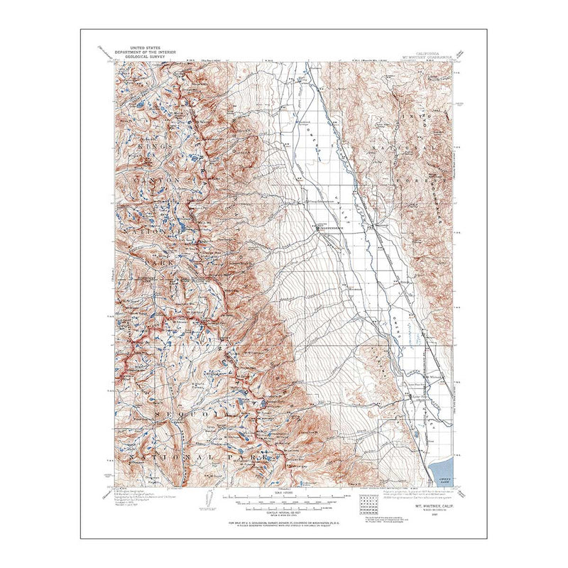Mt Whitney Map 1937