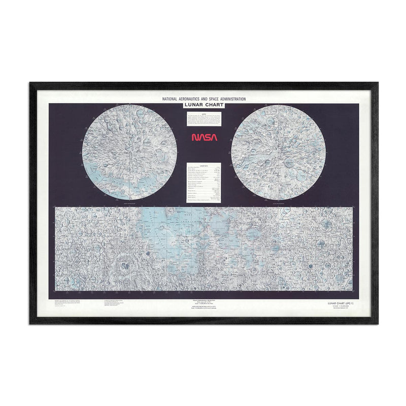 NASA Lunar Chart 1979 - Muir Way - Vintage Map