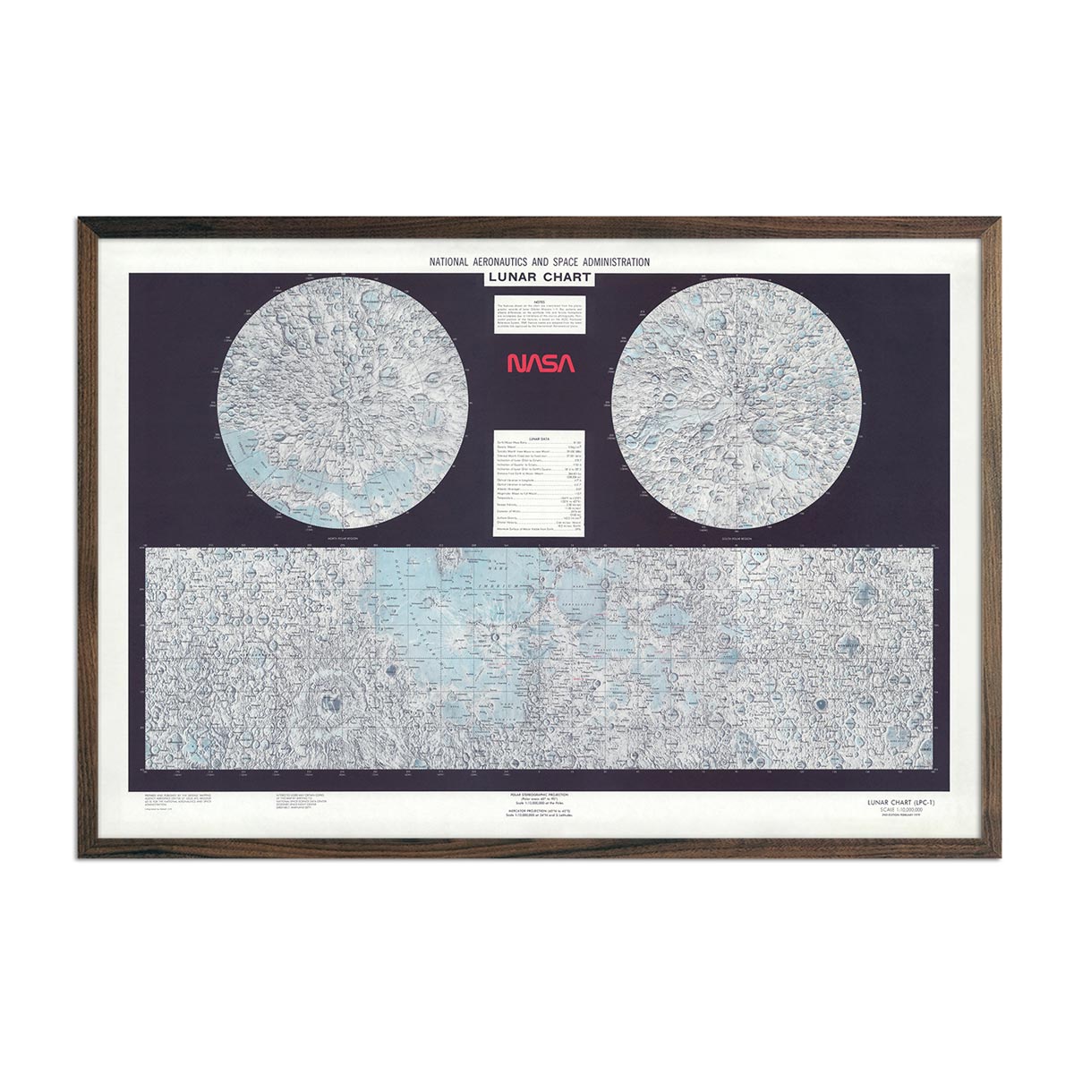 NASA Lunar Chart 1979