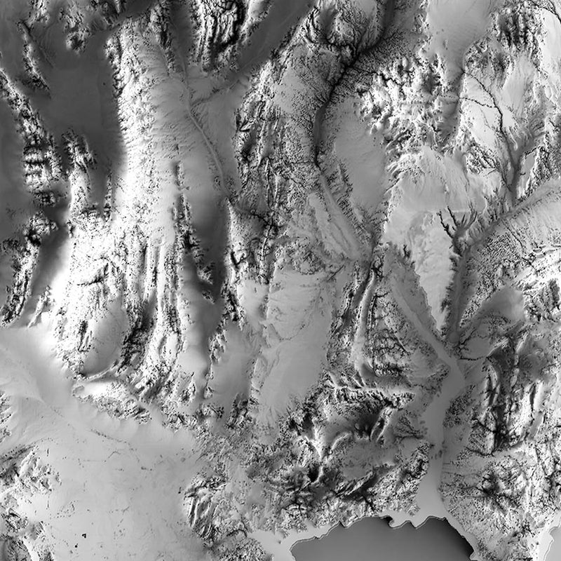 Nevada Elevation Map - Muir Way - Elevation
