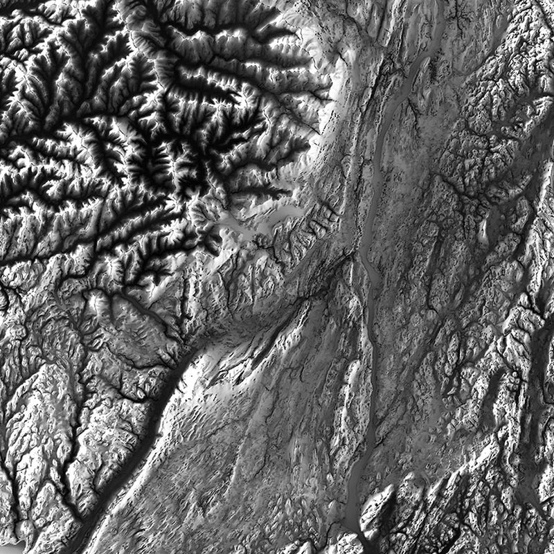 New York Elevation Map - Muir Way - Elevation