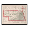 Nebraska 1883 Map