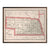 Vintage Map of Nebraska 1883