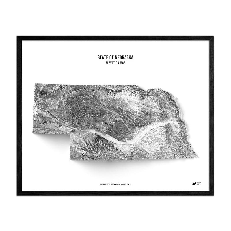 Nebraska Elevation Map - Muir Way - Elevation