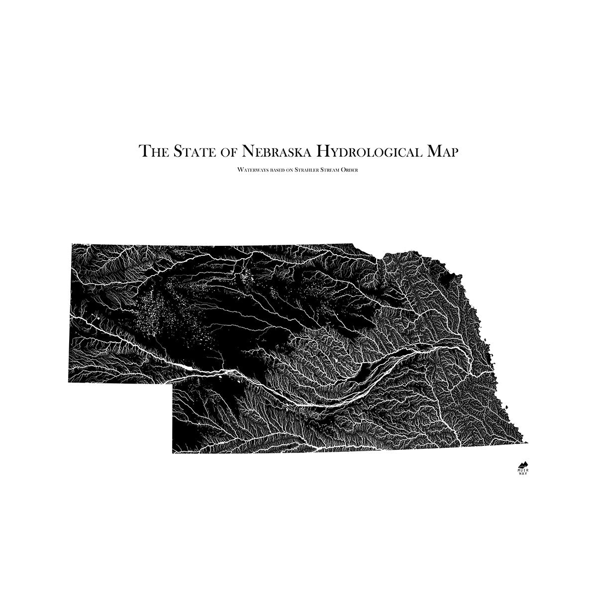 Nebraska Hydrological Map