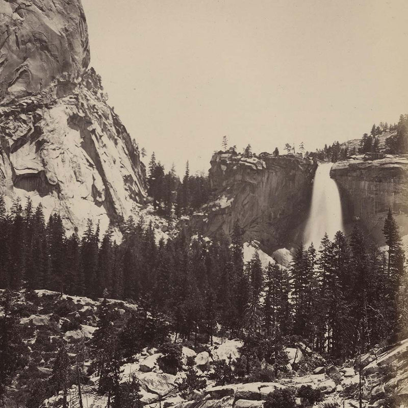 Nevada Fall and Cap of Liberty, Yosemite 1868 - Muir Way - Photograph