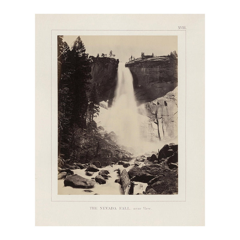Nevada Fall, Yosemite 1868 - Muir Way - Photograph