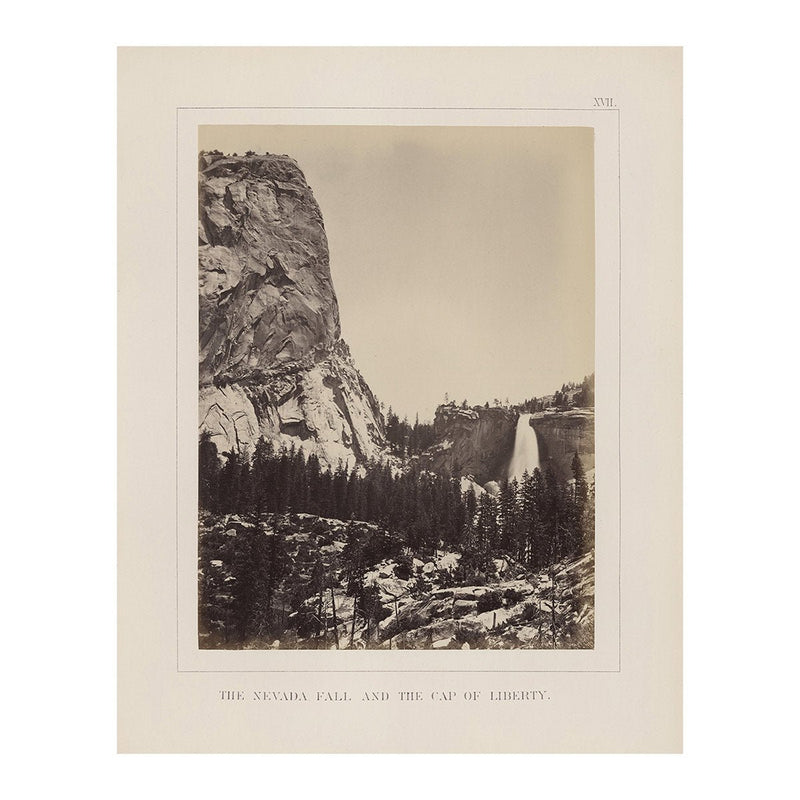 Photograph of Nevada Fall and Cap of Liberty