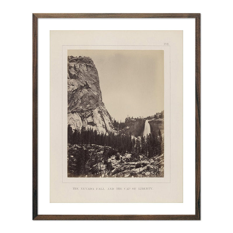 Nevada Fall and Cap of Liberty, Yosemite 1868 - Muir Way - Photograph