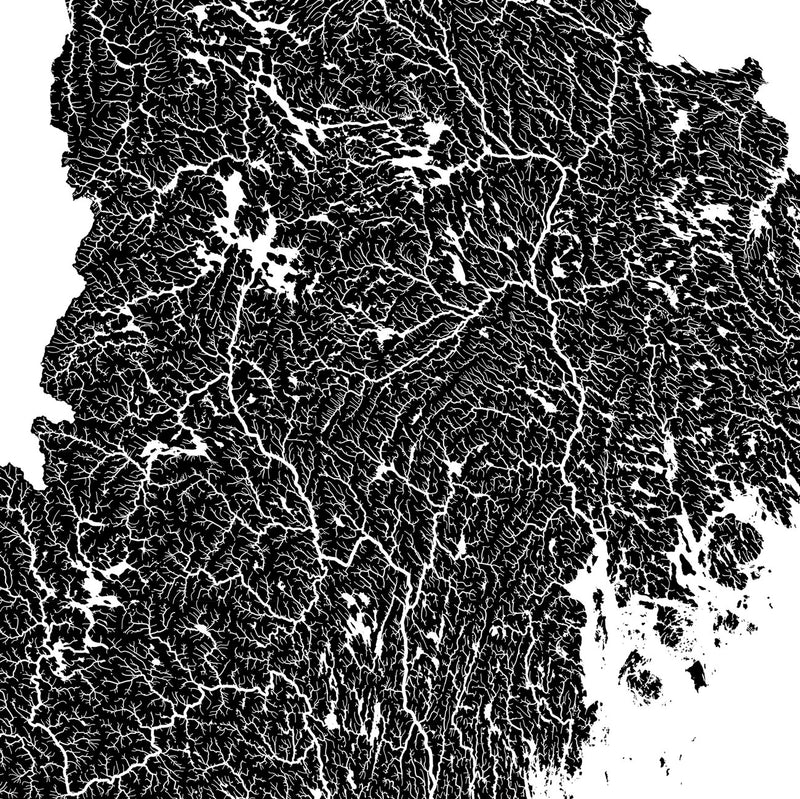 New England Regional Hydrological Map - Muir Way - Hydrology