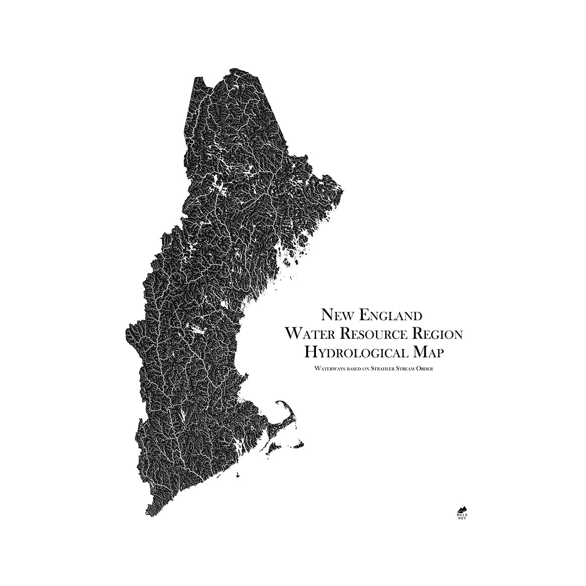 New England Regional Hydrological Map