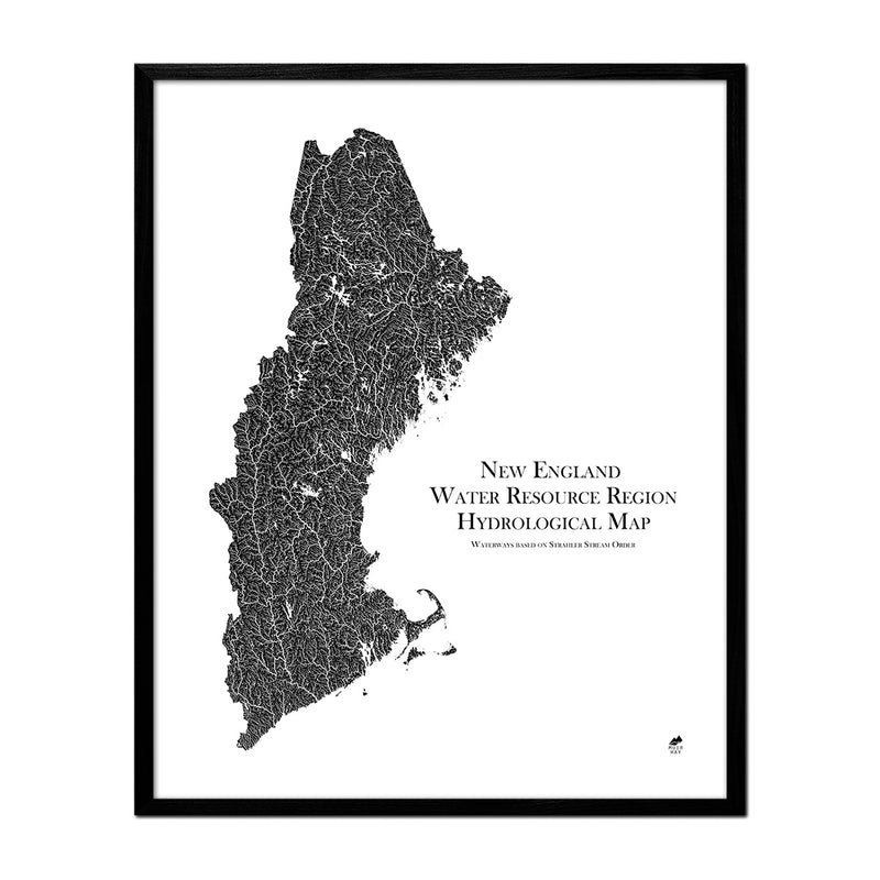 New England Regional Hydrological Map