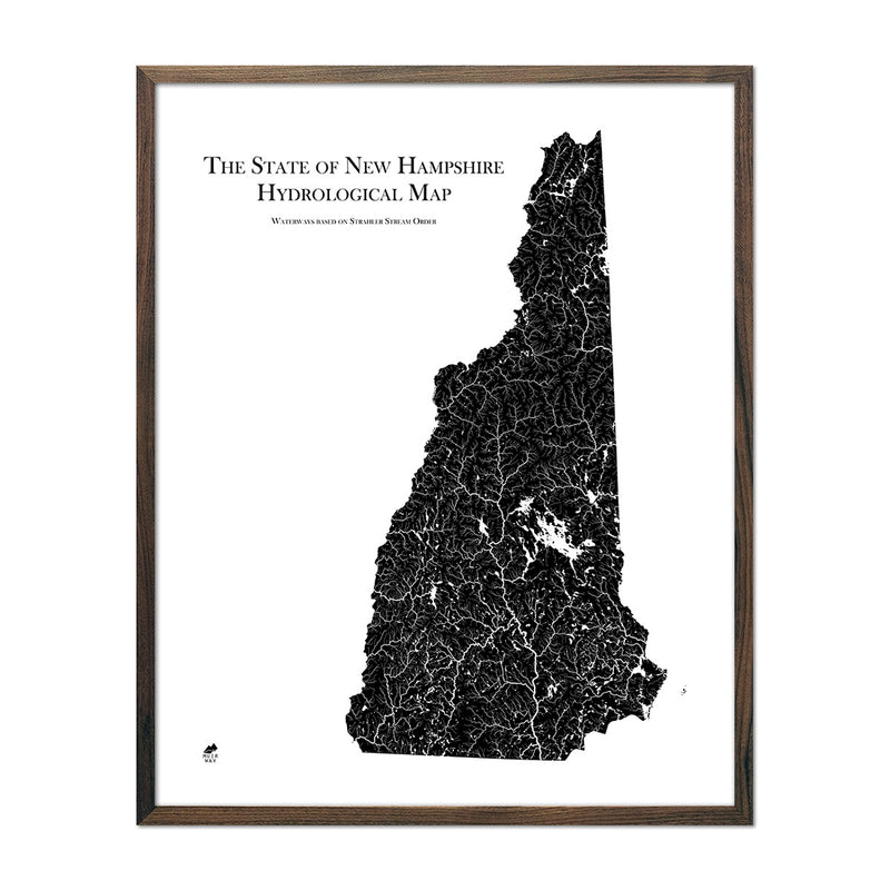 New Hampshire Hydrological Map - Muir Way - Hydrology