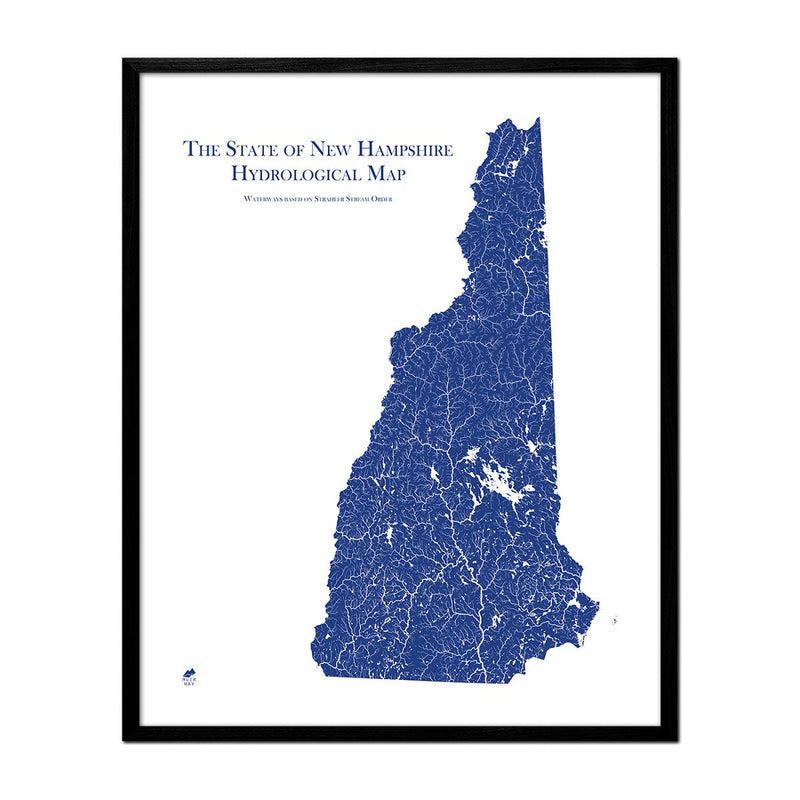 New Hampshire Hydrological Map - Muir Way - Hydrology