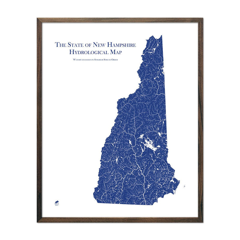 New Hampshire Hydrological Map - Muir Way - Hydrology