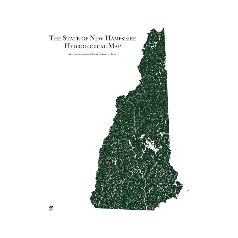 New Hampshire Hydrological Map - Muir Way - Hydrology