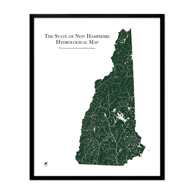 New Hampshire Hydrological Map - Muir Way - Hydrology