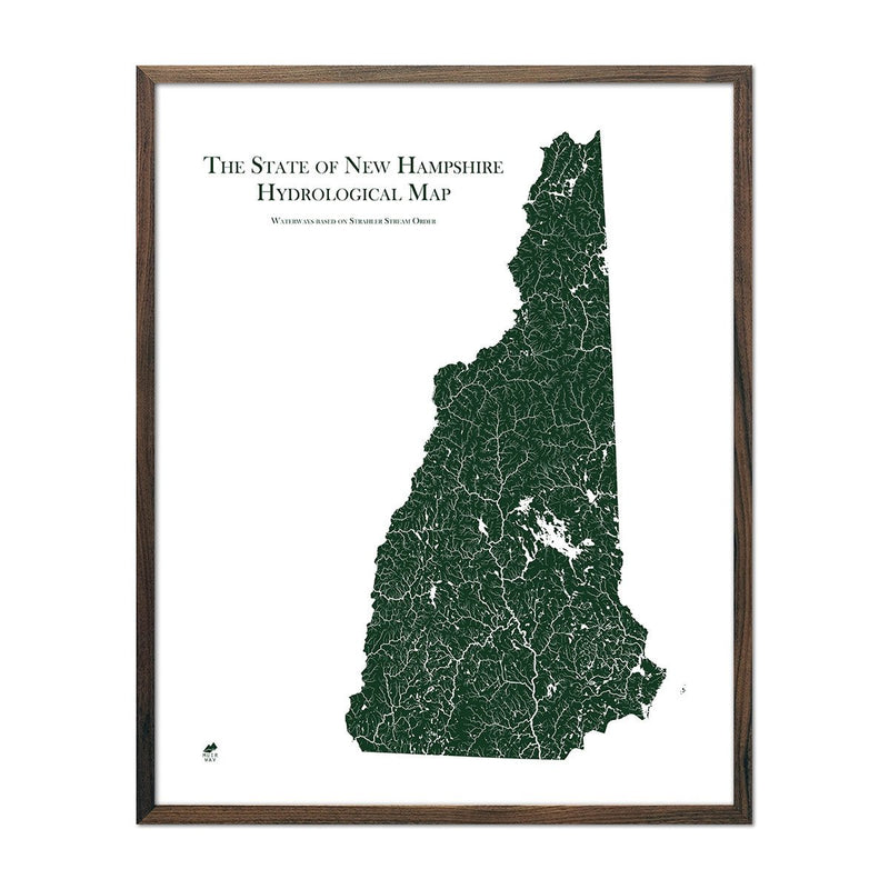 New Hampshire Hydrological Map - Muir Way - Hydrology