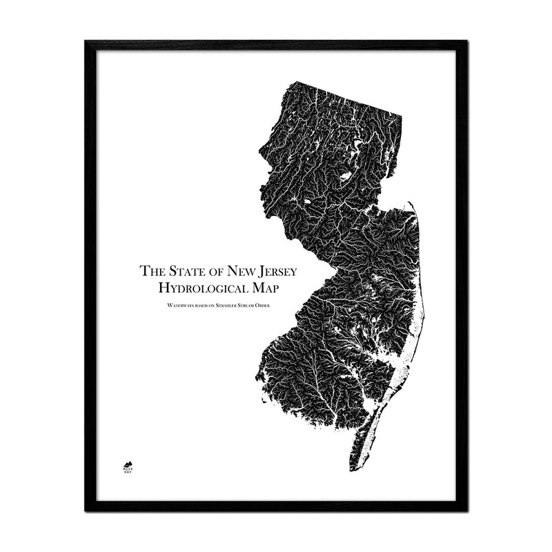 New Jersey Hydrological Map - Muir Way - Hydrology