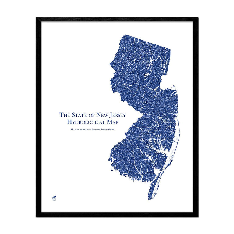 New Jersey Hydrological Map - Muir Way - Hydrology