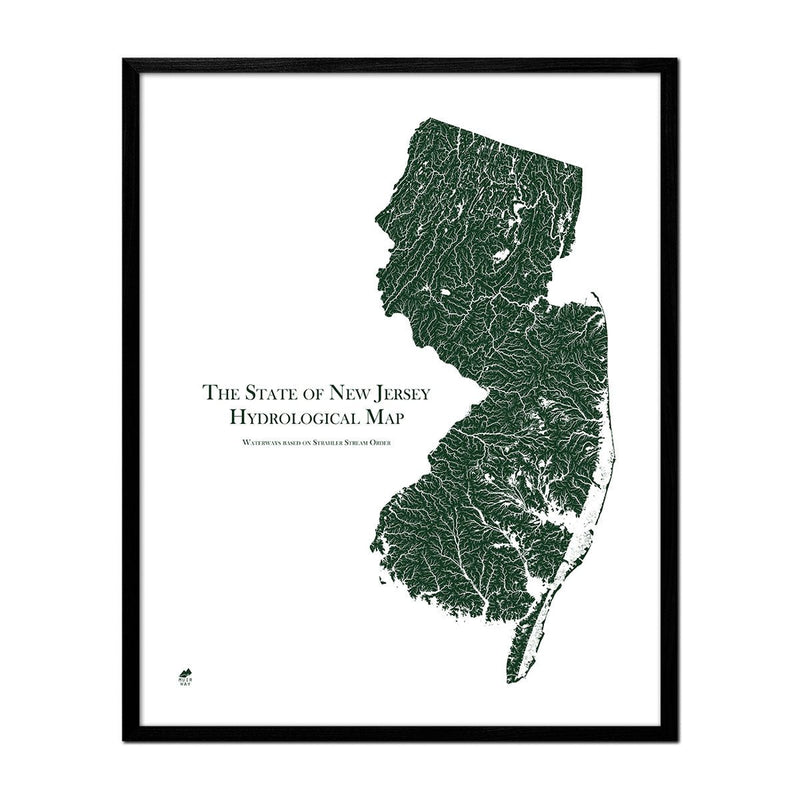 New Jersey Hydrological Map - Muir Way - Hydrology