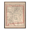 Vintage Map of New Mexico 1883