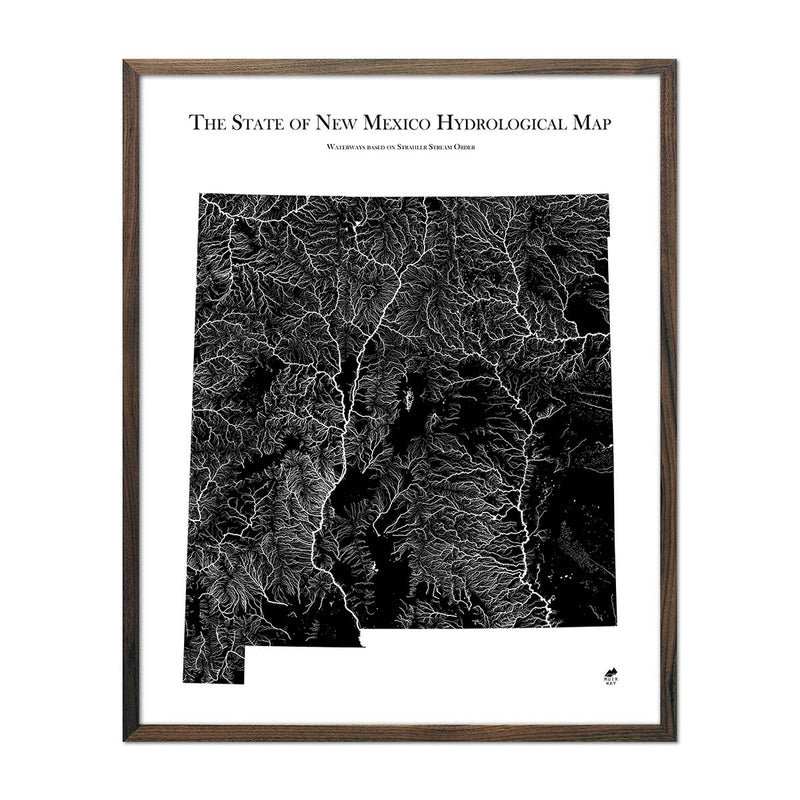 New Mexico Hydrological Map - Muir Way - Hydrology