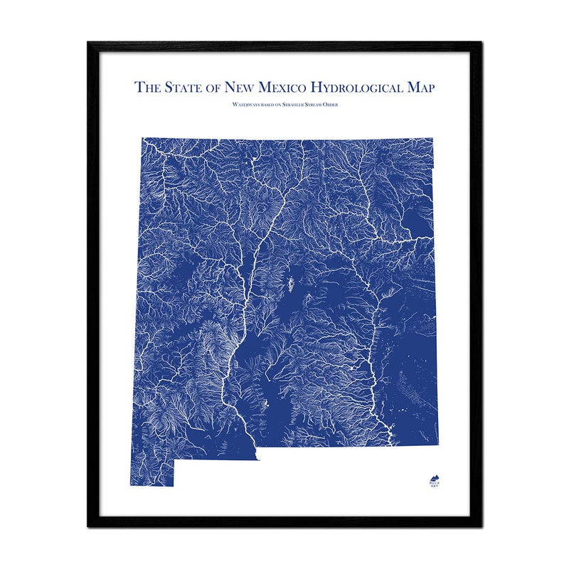 New Mexico Hydrological Map - Muir Way - Hydrology
