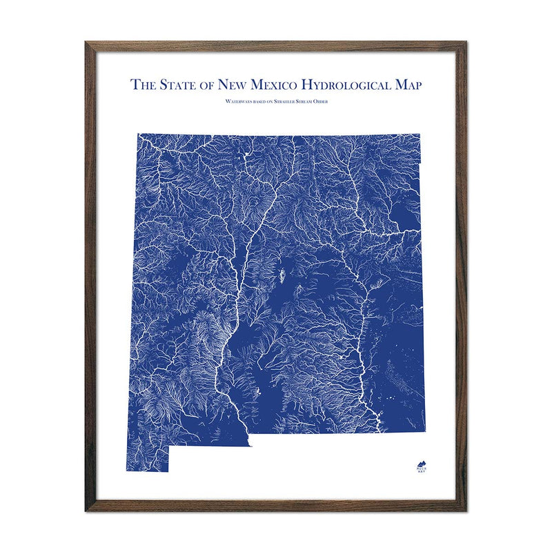New Mexico Hydrological Map - Muir Way - Hydrology