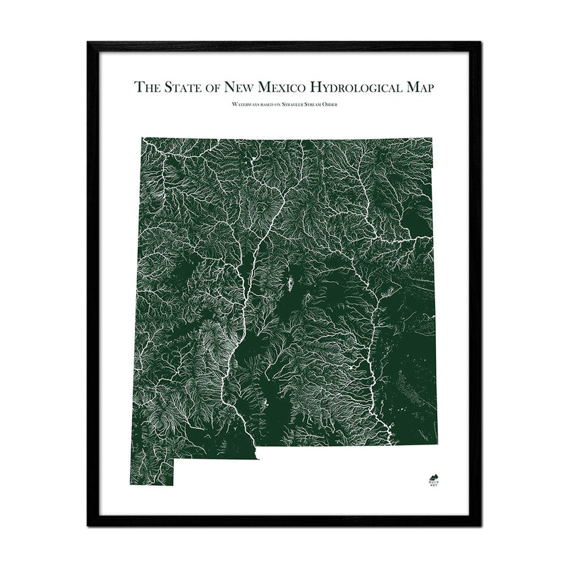 New Mexico Hydrological Map - Muir Way - Hydrology