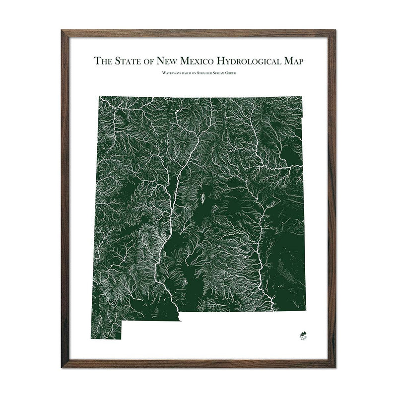 New Mexico Hydrological Map - Muir Way - Hydrology