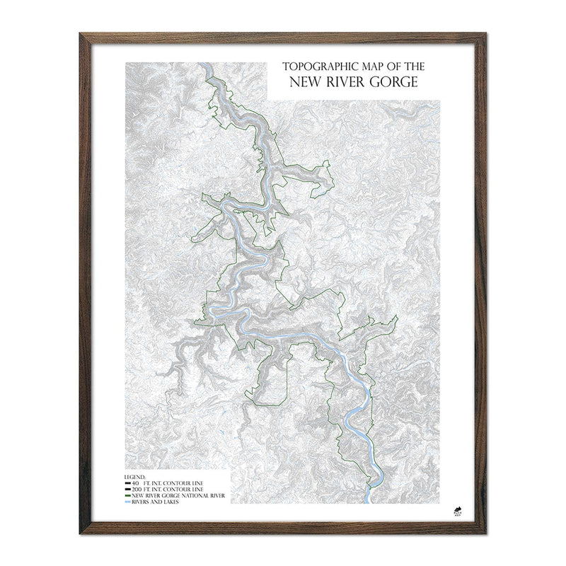 New River Gorge Map - Muir Way - Range Series