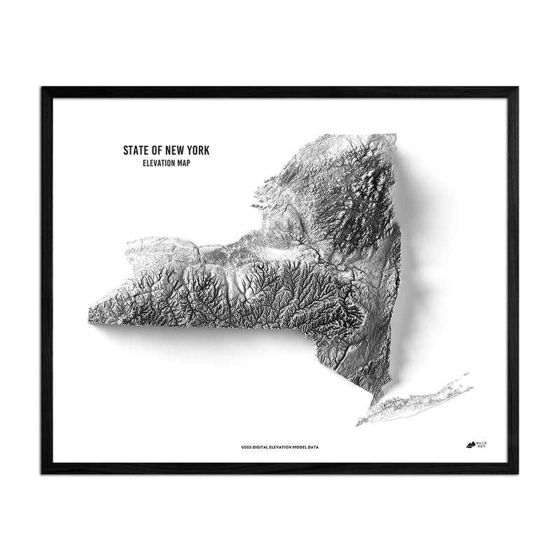 New York Elevation Map - Muir Way - Elevation