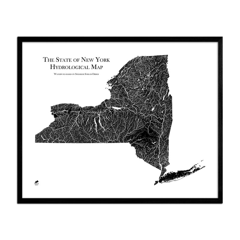 New York Hydrological Map