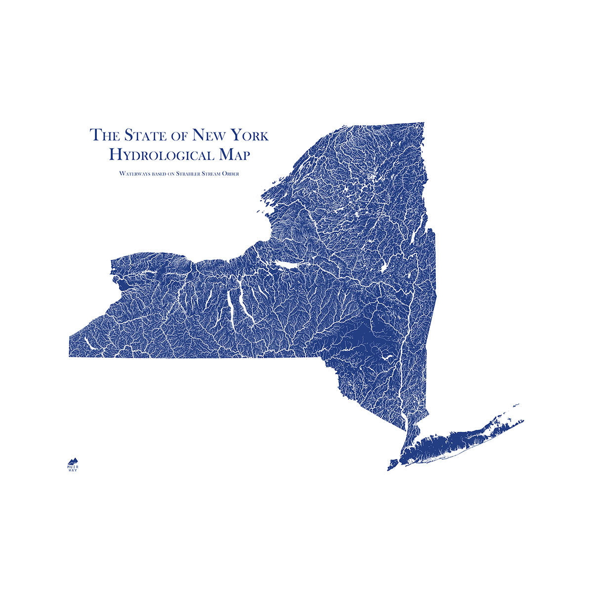 New York Hydrology Map