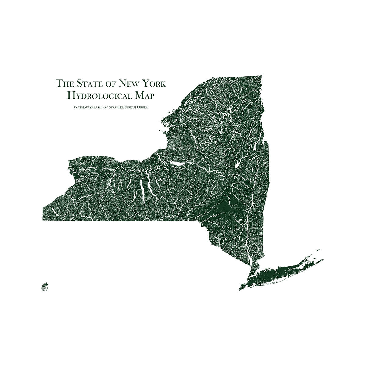 New York Rivers Map