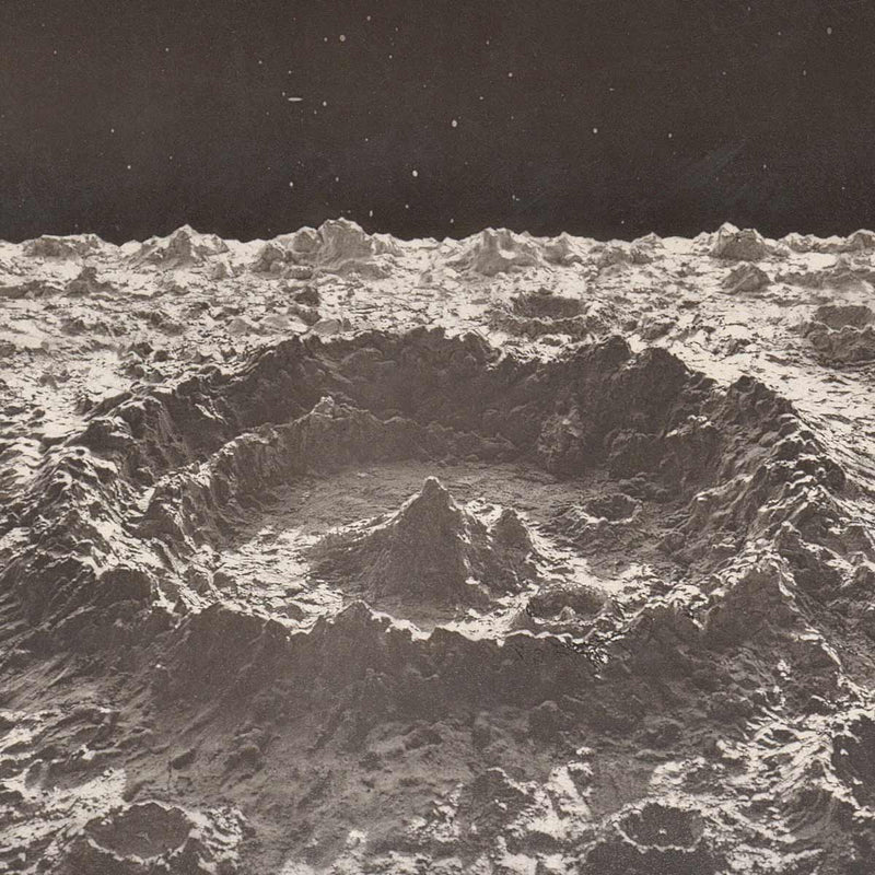 1874 Normal Lunar Crater Print - Muir Way - Astronomy
