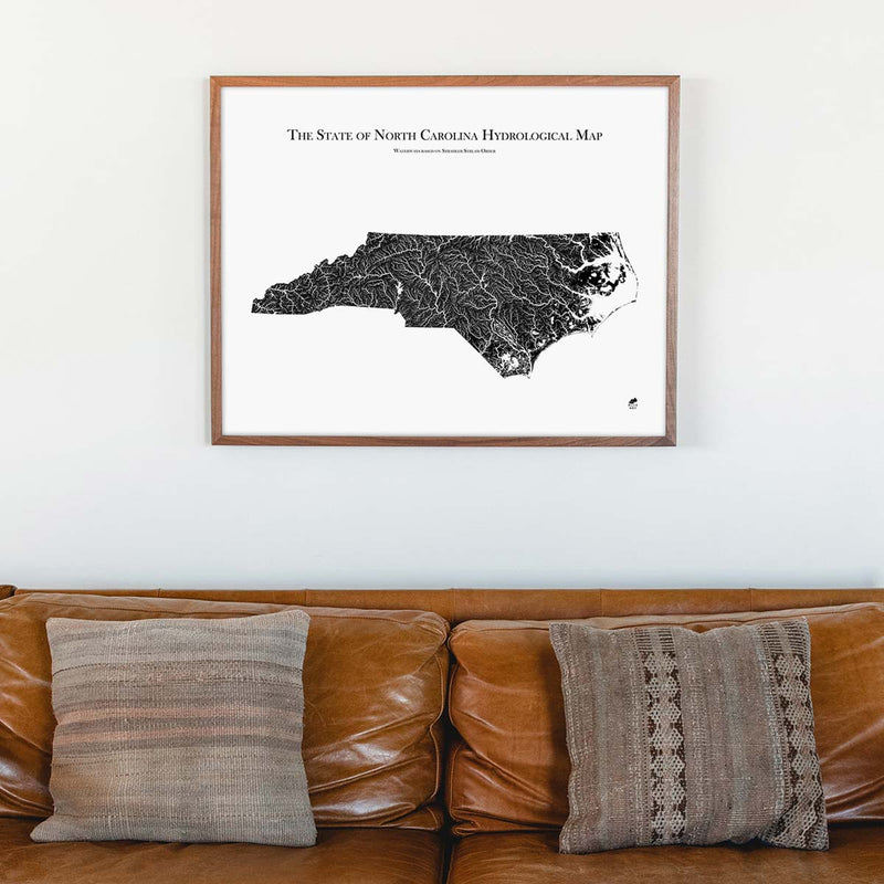 North Carolina Hydrological Map - Muir Way - Hydrology