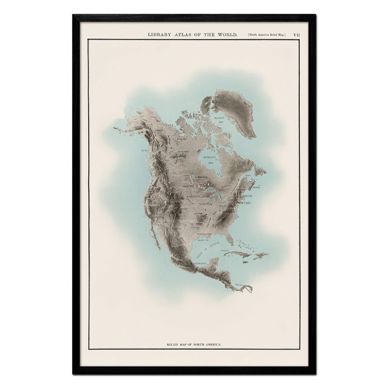 North America Atlas Map - Muir Way - Vintage Map