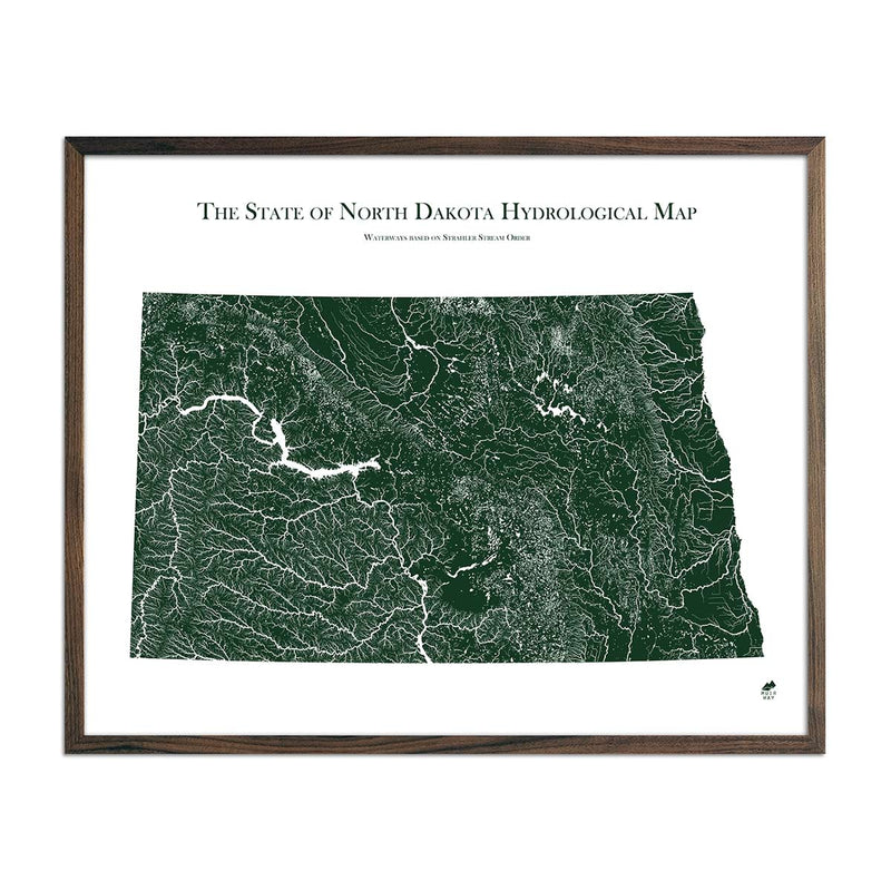 North Dakota Hydrological Map - Muir Way - Hydrology